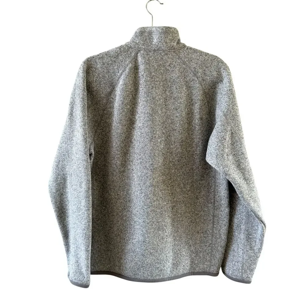 NWT Patagonia Men's Better Sweater Grey One Quarter Zip Size Medium Pullover